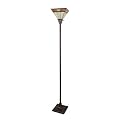 Handcrafted Glass Shade Floor Lamp - 70"