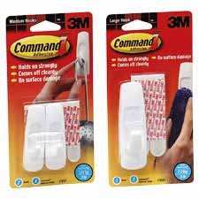 Tools: Command TM  Utility Hooks w/Adhesive Strips 17003  Large