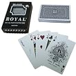 Set of 3 One Blue Deck- Royal Plastic Playing Cards w/Cross Pattern