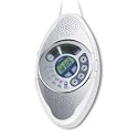 jWIN JX-M95 Bed Bath Kitchen Audio Splash Proof Shower CD and MP3 Player with Stereo Radio