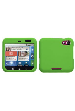 Asmyna MOTMB511HPCSO350NP Premium Durable Rubberized Protective Case for Motorola FlipOut MB511 - 1 Pack - Retail Packaging - Dr Green