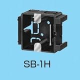 未来工業 スライドボックス ホテル用 ミニプレート1コ用 取付ピッチ38mm用 SB-1H