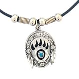 Earth Spirit Necklace - Bear Claw & Stone - Earth Spirit Necklace