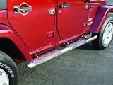 RealWheels, Straight Tube w/ Step-up Kit, 4 Door, Stainless Steel 2007-2012 Jeep Wrangler JK & Unlimited JK # 4024J