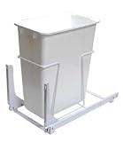 KV Door Mount Slide Out Bin Single 30 Quart White
