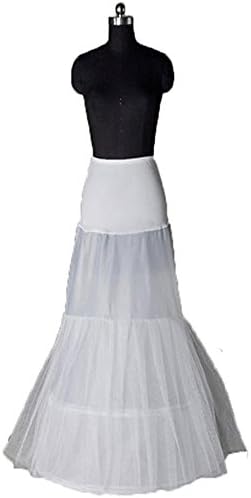 PY Long Petticoat For A-Line Wedding Dresses Ivory Free Size