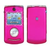 verizon-cell-phones Fits LG Chocolate 3 VX8560 Verizon Cell Phone Snap on Protector Faceplate Cover Housing Hard Case - Diamond Hot Pink Rubber Feel with White Diamond