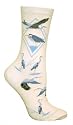 Great Blue Heron Cotton Wildlife Bird Animal Art Print Socks 9-11