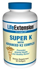 Life Extension Super K with Advanced K2 Complex 90 softgels ( Multi-Pack)