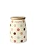 T&G Spot On Biscuit Jar in Cream Ceramic with Spot Design (Gift Box)d13x18.5cm