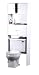 Kitchen & Housewares : White Bathroom Storage Cabinet By Ameriwood Furniture
