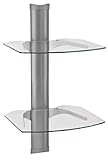 Omnimount Tria 2 P 2-Shelf Wall Furniture (Platinum/Clear)