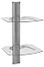 Omnimount Tria 2 P 2-Shelf Wall Furniture (Platinum/Clear)