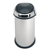 50 Liter Touch Trash Can - Stainless Steel (Stainless Steel) (27.8H x 15.7W x 15.7D) by 