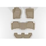Land Rover LR4 2010-2011 KAGU Gray Black Beige 3D Floor Mats Liner Set by 3DMax