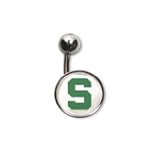 Michigan State University Navel Belly Button Ring