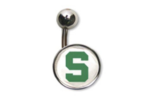 Michigan State University Navel Belly Button Ring