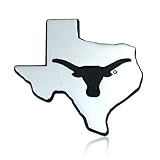 University of Texas Longhorn Debossed Chrome Metal Car Emblem