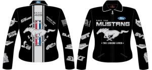 Ford Mustang Collage Ladies Twill Jacket