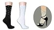 Womens Premium Studded Sandal Slouch Socks - 2 Pack -Size 9-11 - Colors Available