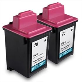 2 Pack Compatible Lexmark 70 Black Ink Cartridge