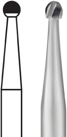 #14968 SS White Standard Operatory Carbides - Round Shape FG Size #3, 1.2 mm, 10/Pkg