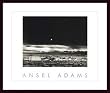 Art Poster Wood Framed Print - Moonrise, Hernandez - Artist: Ansel Adams- Poster Size: 24 X 30