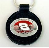 Dale Earnhardt Jr Leather Pewter Key Fob