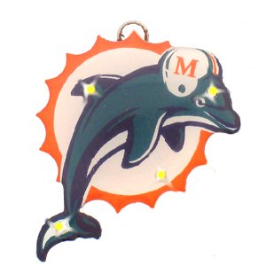 Miami Dolphins NFL Flashing Pin or Pendant