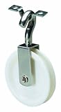 Attwood Corporation 2906-3 Steering Line Pulley with Strap Swivel