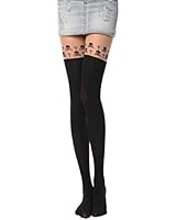 HP95(TM) Women's Cat Tail Hosiery Pantyhose Tattoo Legging Tights (A5)