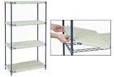 Vented Plastic Shelving 30x18x54 Nexelon Finish