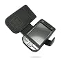 Luxury Black Premium Leather Book Case for HP iPaq 100 / 110 / 111 / 112 / 114