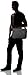Everest Casual Laptop Messenger Briefcase, Charcoal, One Size