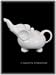 Large White Porcelain Hotel Elephant Tea Pot Teapot