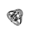 Stainless Steel Skull Ring - Size: 9-12