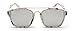 GAMT Fashion Sunglasses Colored Frame Mirrored Lens Silver