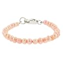 Silver BABY GENUINE FRESHWATER PINK PEARL Bracelet