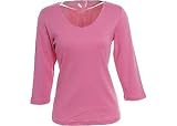 Misses Bay Studio 3/4 Sleeve Solid Pima Cotton Top