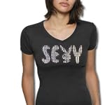 Playboy Sexy Girls V-Neck Shirt (Black) #15