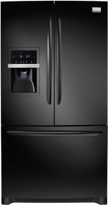 Frigidaire FGHF2344ME Gallery 22.6 Cu. Ft. French Door Counter-Depth Refrigerator - Ebony Black