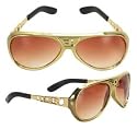 Adults&rsquo; Elvis Classic Gold Sunglasses