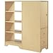 Natural Maple - Loft combo storage unit (Natural Maple) (46"H x 16"W x 42"D)