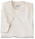NEW Hanes Beefy-T - 100% Cotton T-Shirt with Pocket Natural-XL