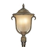 Santa Barbara Post Mount Lantern - Burnished Bronze, Medium - Frontgate Santa Barbara Post Mount Lantern - Burnished Bronze, Medium - Frontgate