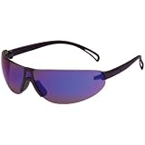 AO Safety 11696 Virtua V7 Mirror Lens Safety Glasses, Black Frame, Blue Mirror Lens by AO Safety