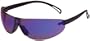 AO Safety/3M Tekk 11696 Virtua V7 Mirror Lens Safety Glasses, Black Frame, Blue Mirror Lens