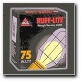 AGS Ruff-lite Rough Service Bulbs 75 Watt 4 bulbs
