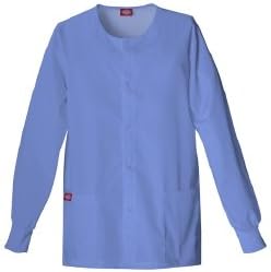 Dickies Scrub Jackets Round Neck, Snap Front ( JACKET, SCRUB, DICKIES, CREW NECK, PINK, 2X ) 1 Each / Each