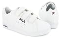 Fila "Velcro Tennis" Boys Velcro Retro Tennis Shoes - White/Navy/Red